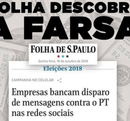 Jornal denuncia caixa 2 na campanha de Bolsonaro