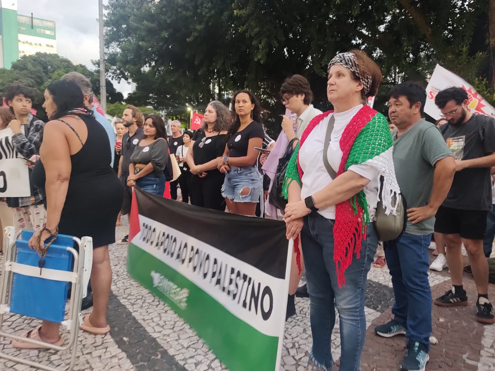 Diretores do Sintespe participam de ato em repúdio aos 60 anos do golpe civil- militar em Florianópolis