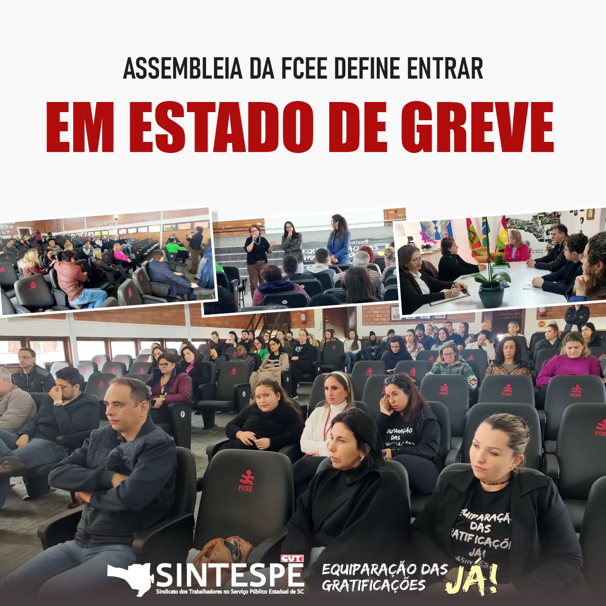 Servidores da FCEE aprovam estado de greve em protesto por valorização salarial