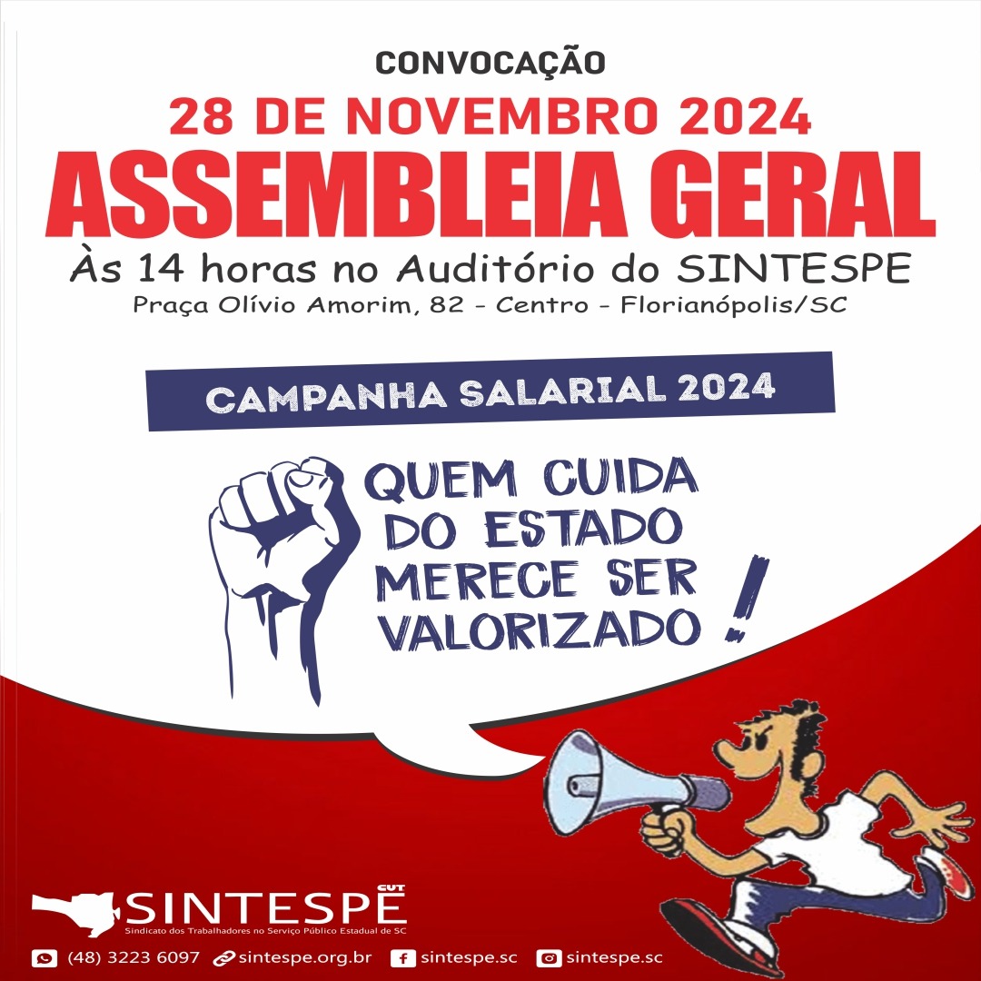 Assembleia Geral dia 28 de novembro vai deliberar sobre a pauta da Campanha Salarial 2025