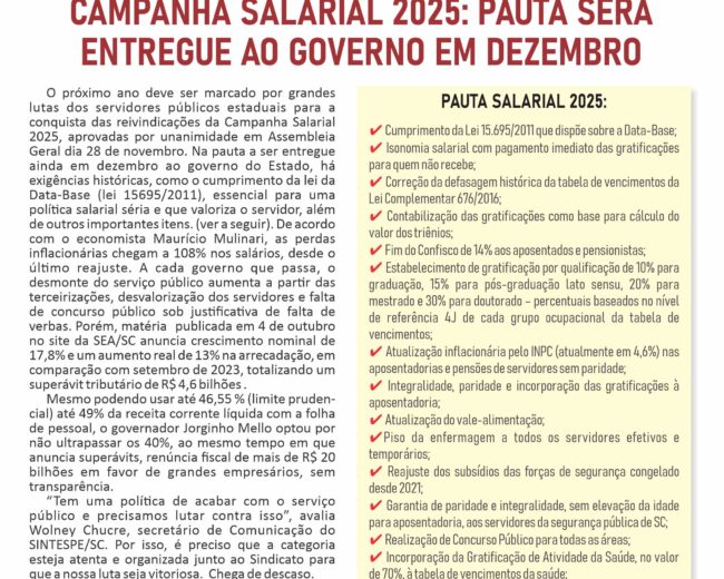 Jornal do SINTESPE – Dezembro 2024