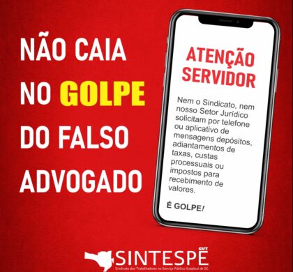 SINTESPE alerta para tentativa de GOLPE relacionado à URV