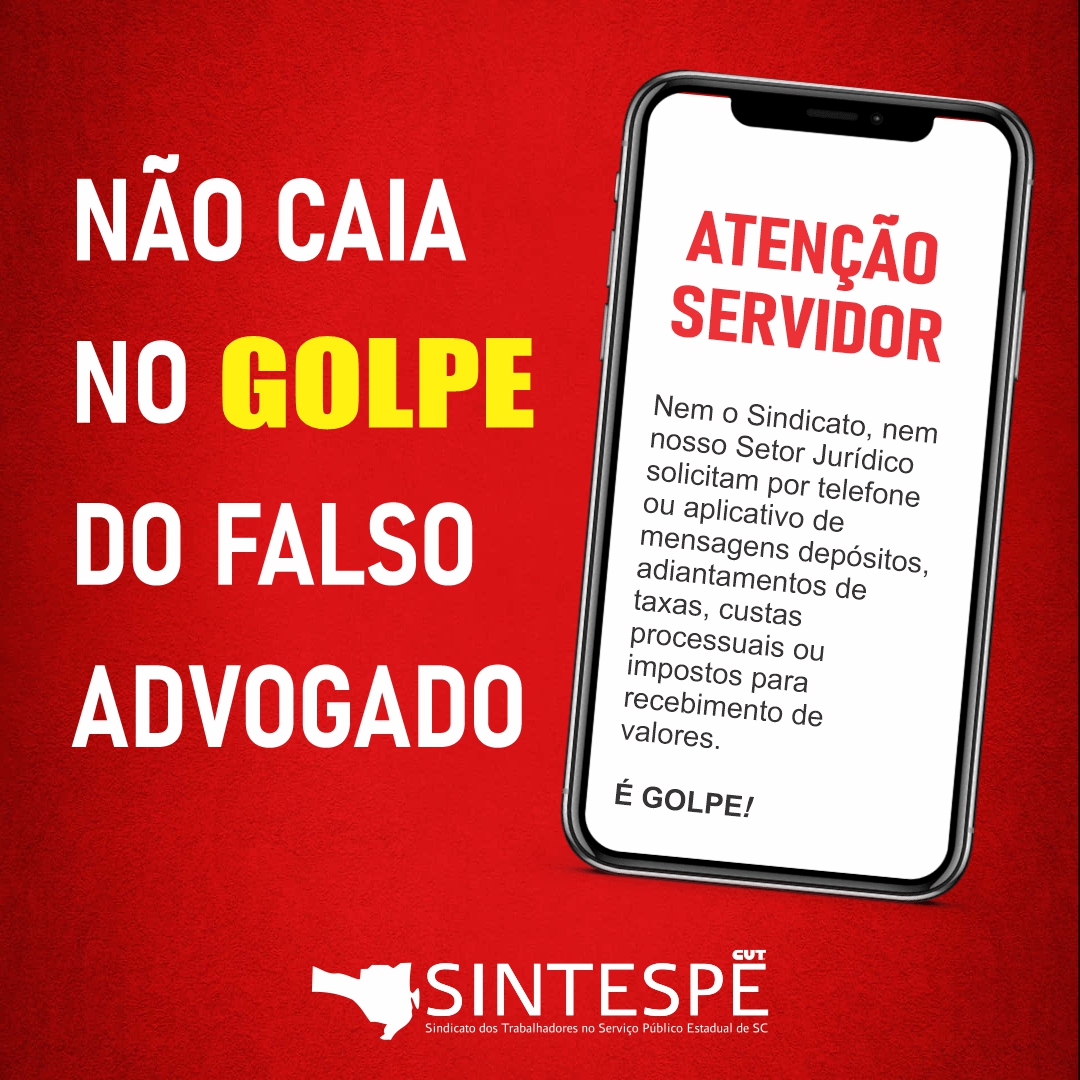 SINTESPE alerta para tentativa de GOLPE relacionado à URV