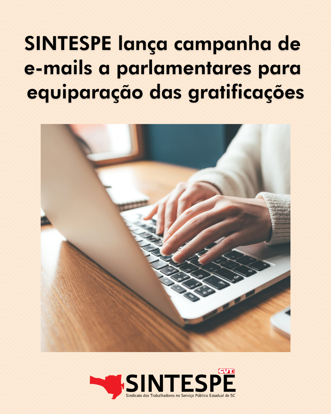 SINTESPE lança campanha de e-mails a parlamentares para extensão da 2ª gratificação