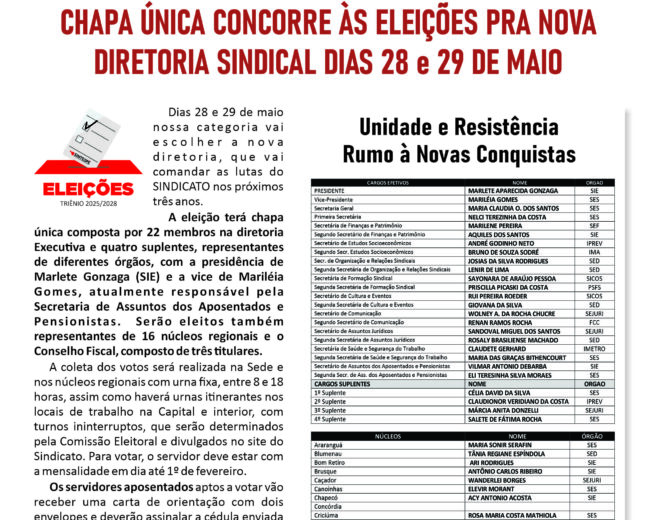 Jornal SINTESPE – Abril 2025