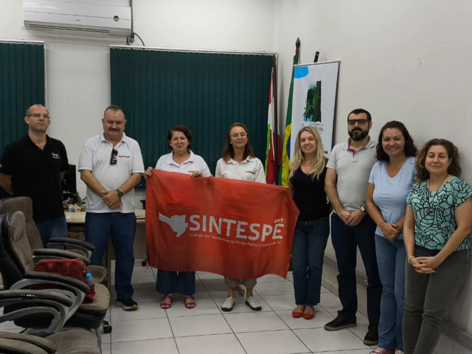 Campanha Salarial: Diretoria visita categoria em Blumenau