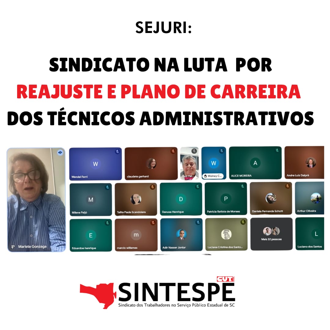 Sejuri: Sindicato na luta por reajuste e plano de carreira dos técnicos administrativos