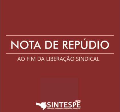 Nota de Repúdio ao fim da liberação sindical na Companhia Águas de Joinville