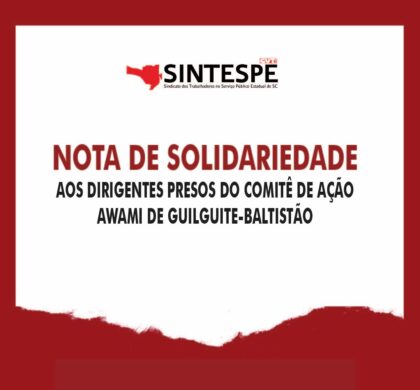 Nota de solidariedade aos dirigentes presos do comitê de ação Awami de Guilguite-Baltistão