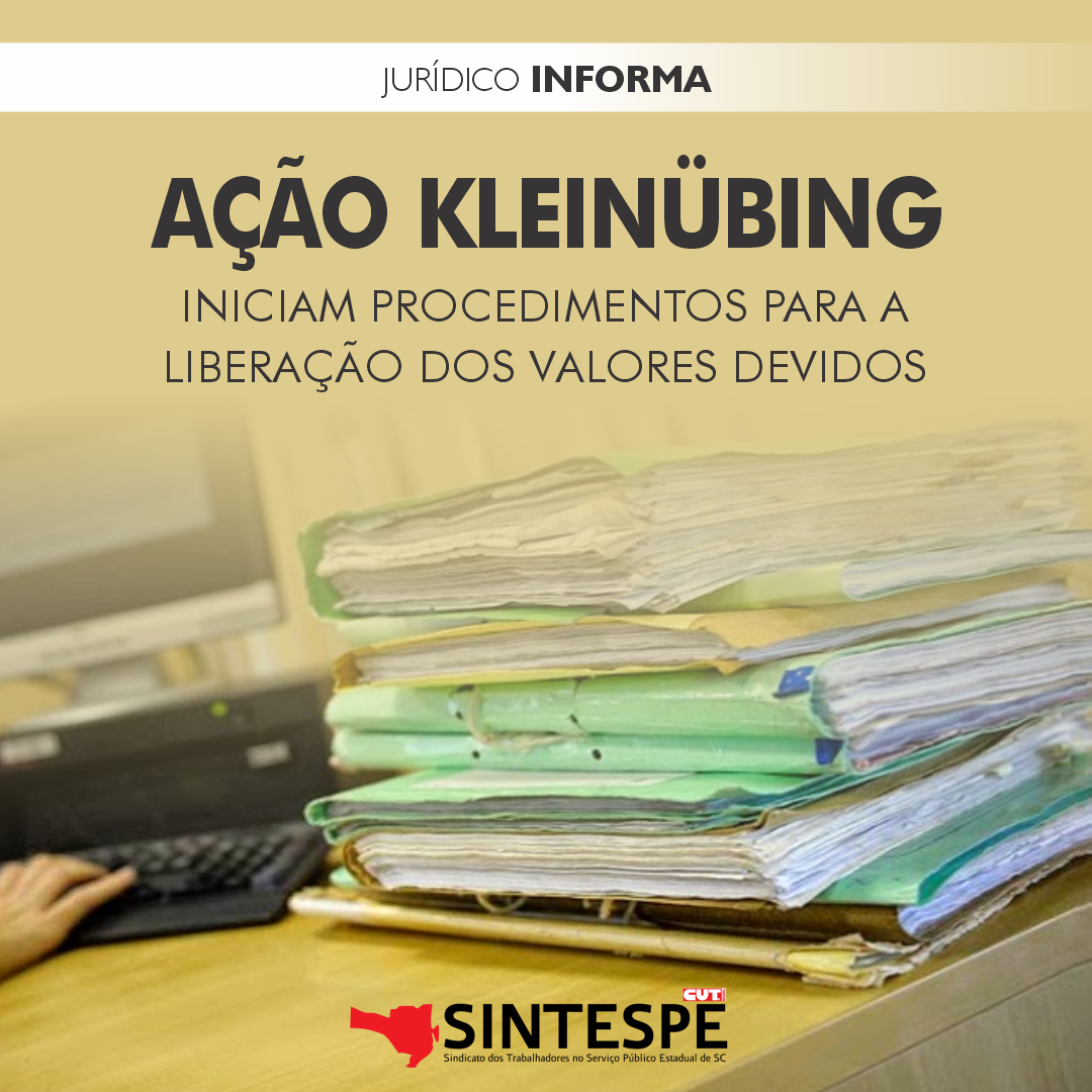 Assessoria jurídica inicia atos para pagamento da ação Kleinübing a 2266 servidores