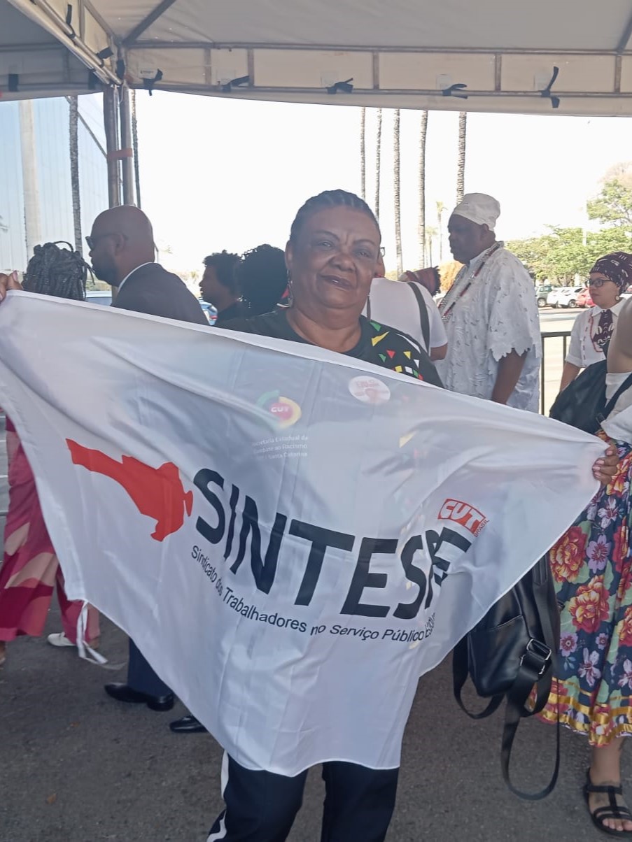 Diretora sindical presente na 5ª Conferência Nacional de Promoção da Igualdade Racial